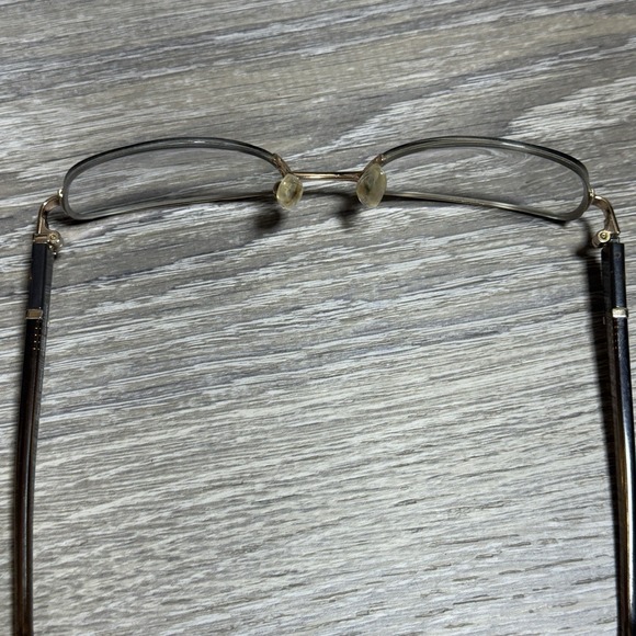 Michael Kors MK340 Eyeglass Frames 52-18-135 Gold Brown Semi Rimless + Case - Picture 10 of 12